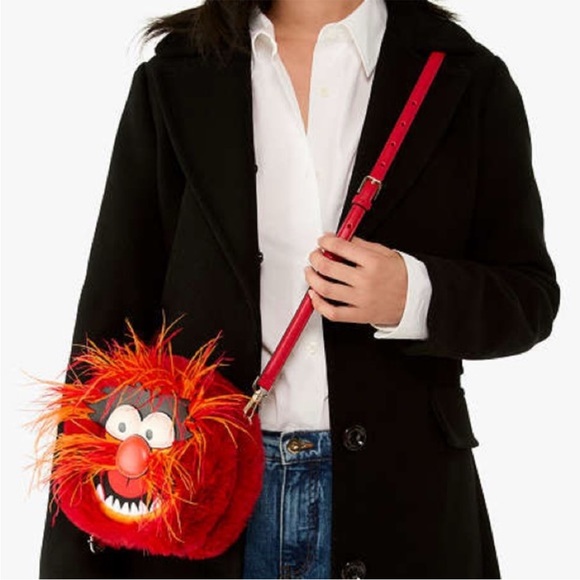♠️kate spade Disney X KS New York Muppets Animal Crossbody, Red Multi NWT - Picture 2 of 16